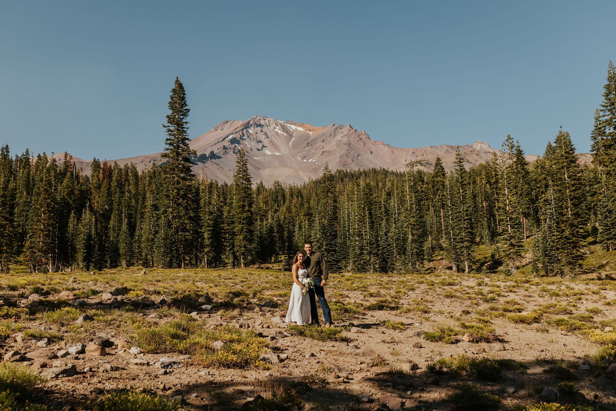 Mountain elopement at mount shasta
